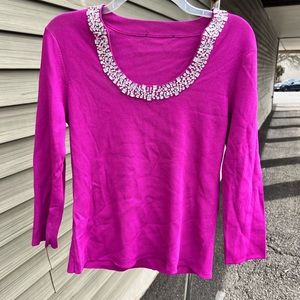 FUSCIA BLOUSE (NO TAGS)